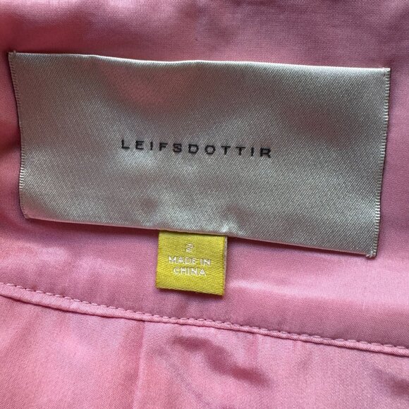 Leifsdottir Pink Flower embellished Skirt Size 2 - Picture 7 of 11